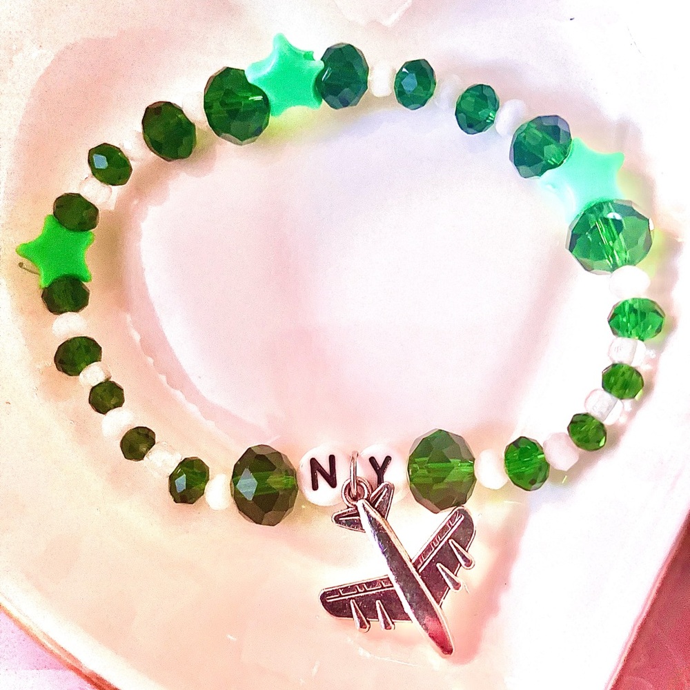 BUY1GET1FREE
 New York jets football themed friendship bracelet